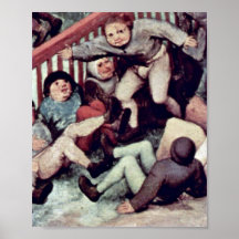 Pieter Bruegel Elder - de spelen van de kinderen Posters