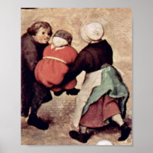 Pieter Bruegel Elder - de spelen van de kinderen Posters