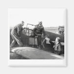 Pilote de 2ÈME GUERRE MONDIALE + Équipage d'un mus Magnets Pour Réfrigérateur