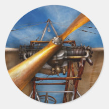 Pilote - ils ne les construisent plus comme ceci autocollant rond