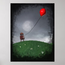 Pilotez votre petite affiche rouge de Baloon