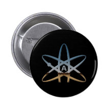 Pin athée d'atome badge avec épingle
