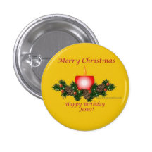 Pin d'or de joyeux anniversaire badges avec agrafe