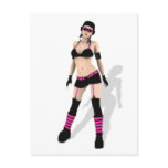 Pin punk de Goth de pilote de bombardier Cartes Postales