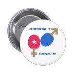Ping-pong d'oestrogène pin's avec agrafe