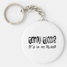 Ping-pong il est dans mon sang porte-clefs