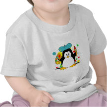 Pingouin artistique t-shirt