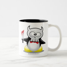 Pingouin de film d'horreur tasses