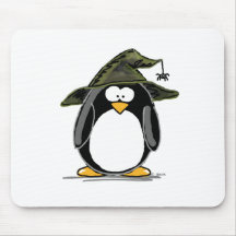 Pingouin de sorcière tapis de souris