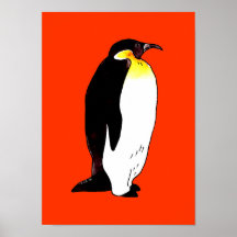 Pingouin d'empereur affiche