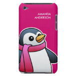 Pingouin mignon avec le cas de Coque-Compagnon de  Étuis Barely There iPod