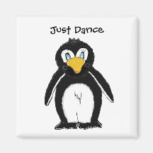 Pingouin mignon - juste danse magnets