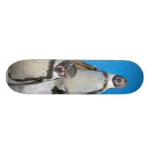 Pingouins animaux skateboards personnalisables