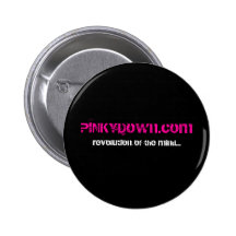 PINKYDown.com, revolutie van de mening… Speld Buttons