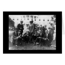 Pique-nique à la Maison Blanche dans dc 1920 Cartes De Vœux