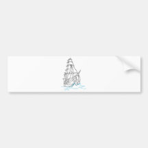 piraat boot bumperstickers