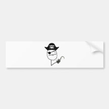 Piraat Bumpersticker