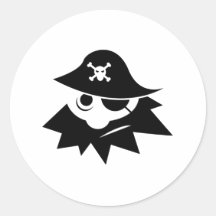 Piraat Ronde Sticker