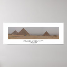 Piramides in Giza, Egypte Poster