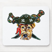 Pirate d'Airedale Tapis De Souris
