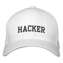 Pirate informatique blanc de chapeau casquette de baseball brodée