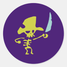 Piratenskelett pirate skeleton stickers