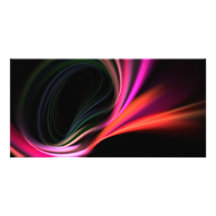 Pirouette rose d'art de fractale texturisée cartes avec photo