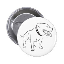 Pitbull Badges Avec Agrafe