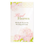 Pivoine + Carte de visite de fleuriste de mariage 