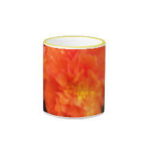 Pivoine orange tasse à café