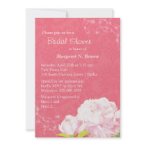 Pivoine rose de damassé et douche nuptiale moderne