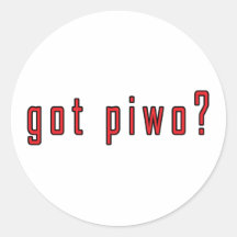 piwo obtenu ? autocollant rond