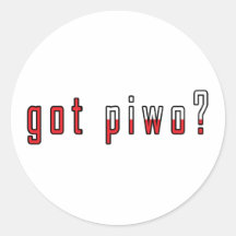 piwo obtenu ? Drapeau Autocollants