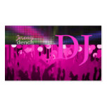 PixDezines Retro DJ+disco/heet roze Visitekaartjes