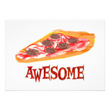 Pizza impressionnante faire-part