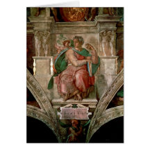 Plafond de chapelle de Sistine : Le prophète Isaïe Cartes De Vœux