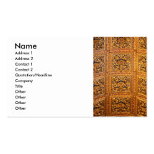 Plafond richement décoré cartes de visite personnelles