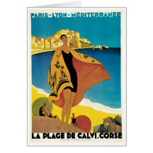 Plage De Calvi, Corse de La Carte