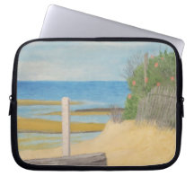Plage de Cape Cod Housse Pour Ordinateur Portable