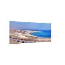 Plage de Côté sous le vent en Fuerteventura. Toile Tendue Sur Châssis