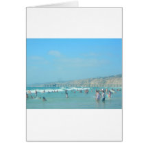 plage de montagne cartes de vœux