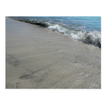 Plage de sable de rassemblement de ressac carte postale