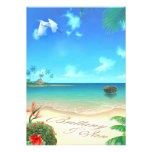 Plage exotique (demandez-moi de mettre vos noms en invitation personnalisable