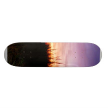 Plage isolée au lever de soleil Norfolk VA Skateboard Customisable