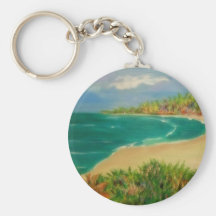 plage, porte-clefs