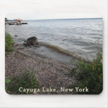 Plage rocheuse de lac Cayuga Tapis De Souris