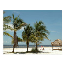 Plage solitaire à la plage la Floride de Fort Myer Cartes Postales