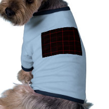 Plaid rouge de Digitals T-shirts Pour Toutous