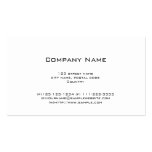 plaine, blanc simple cartes de visite professionnelles