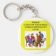 plaisanterie de joueur de jeu de poker porte-clef